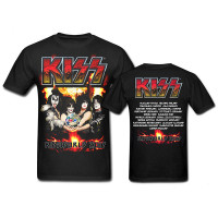 Футболка - KISS( Fire Logo Kissworld Tour)