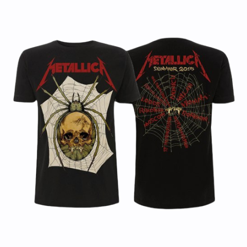 Футболка - Metallica (Spider Skull 2015 Tour)